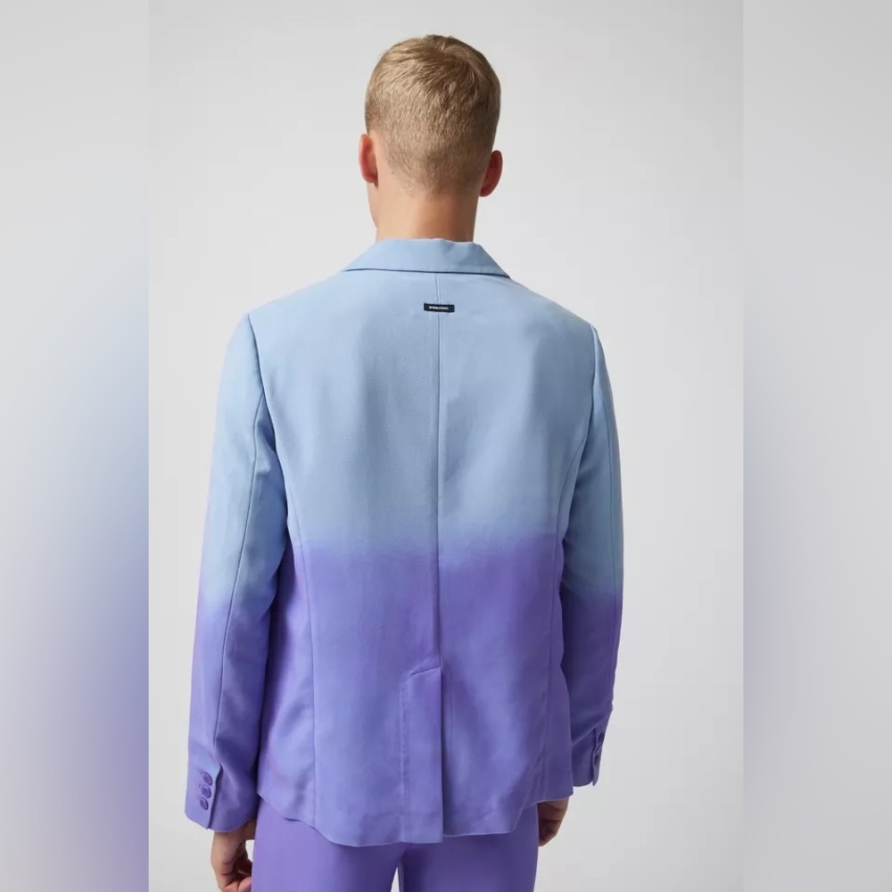 Bobblehaus UO Exclusive Ombré Tencel Twill Blazer - nwt - size large - unique - Picture 7 of 16